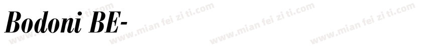 Bodoni BE字体转换